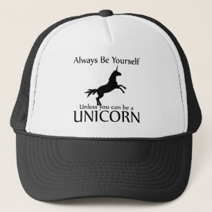 Be Yourself Unicorn Trucker Hat