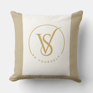 Be Yourself VS Monogram Logo Cushion