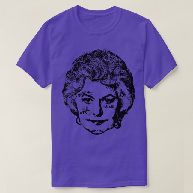 Bea Arthur Punksthetic Face Design T-Shirt (Design Front)