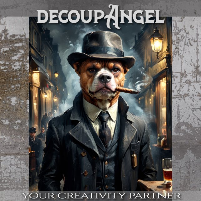 Beabull Dog - Decoupage -  Tissue Paper (Creator Uploaded)