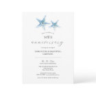 Beach 50th Wedding Anniversary Invitation Starfish