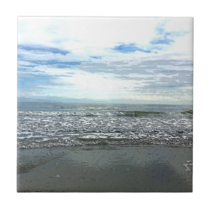 Beach Abstract Artistic Nautical Gift Favor Ceramic Tile