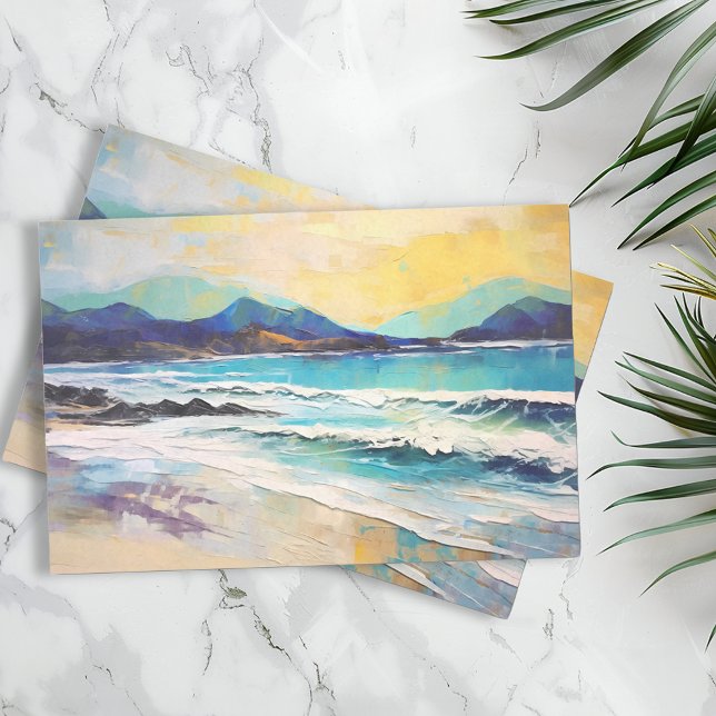 Beach Abstract Landscape Mountains Tissue Paper (Creator Uploaded)
