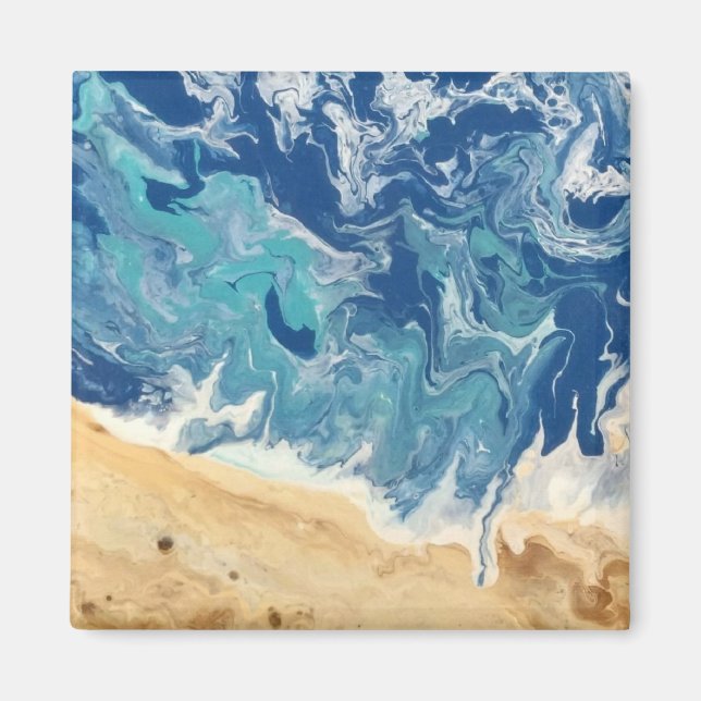 Beach Abstract Magnet (Front)