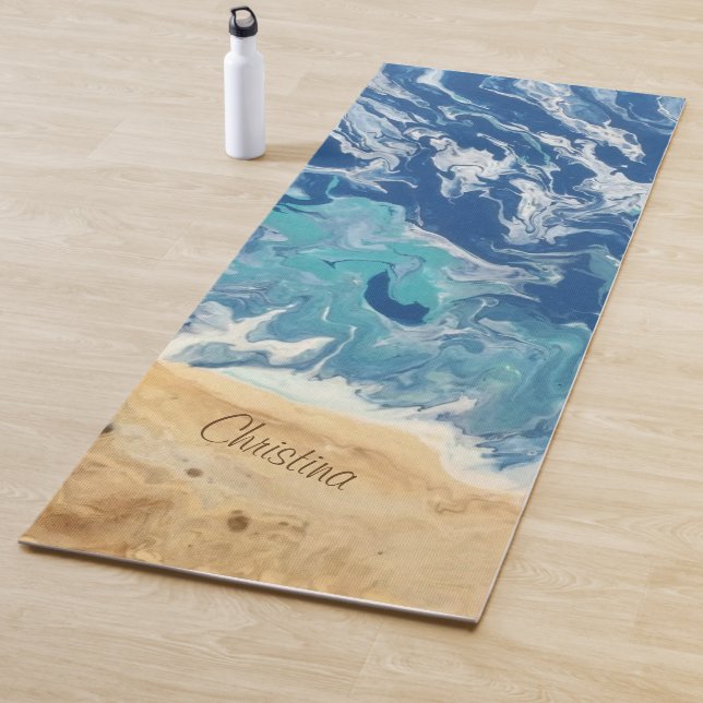 Beach Abstract Personalised Yoga Mat (In Situ)