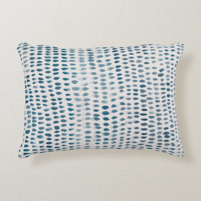 Beach Abstract Texture Turquoise  Accent Pillow (Front)