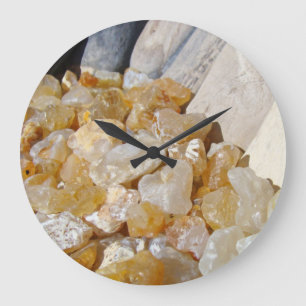 Beach Agates Rocks Wall Clocks Petrified Wood
