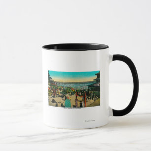 Beach and Bath House, Long BeachLong Beach, CA Mug