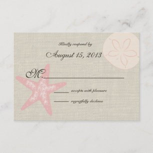 Beach and Burlap RSVP Card