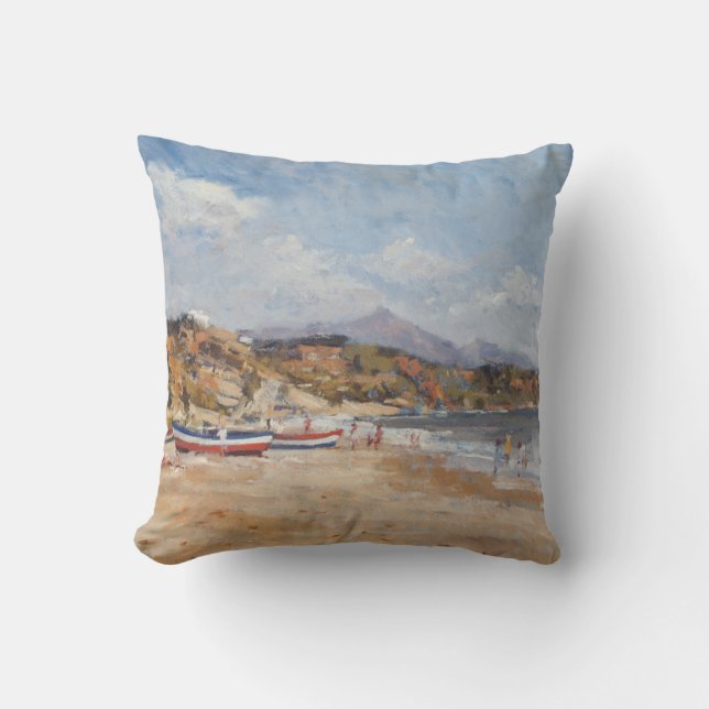 Beach and Mountains Nerja 2001 Cushion (Front)