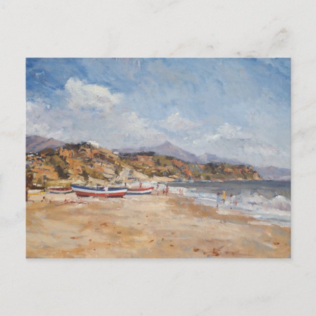 Beach and Mountains Nerja 2001 Postcard (Front)