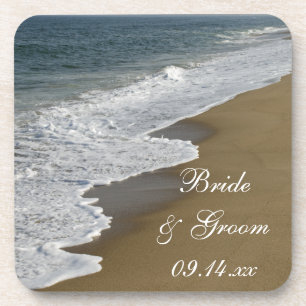 Beach and Ocean Wedding Coaster