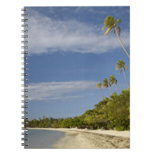 Beach and palm trees, Plantation Island Resort Notebook