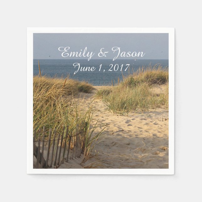 Beach and sand dunes napkin (Front)
