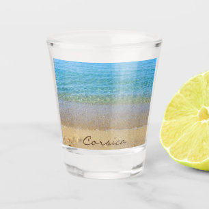 Beach and Sea of Corsica Shot Glass