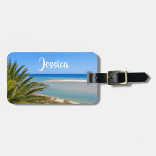 Beach and Seascape Personalised Name Luggage Tag