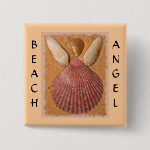 Beach Angel Button