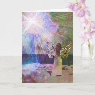 Beach Angel of Light Greeting Card
