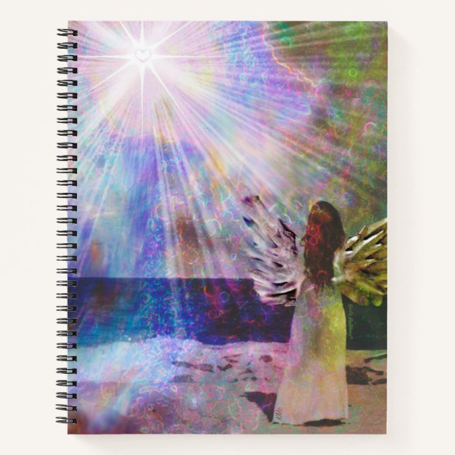 Beach Angel of Light Journal Notebook (Front)