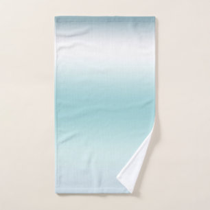 Beach Aqua Blue Ombre  Hand Towel