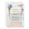 Beach Arbor Sunset Blue Orchid Wedding Invitation