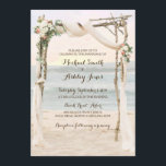 Beach Arbor Sunset Wedding Invitation<br><div class="desc">Beach Arbor Sunset Wedding Invitation

Part of the Beach Arbor Wedding Collection</div>