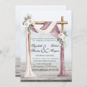 Beach Arbor Wedding Invitation