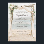 Beach Arbor Wedding Invitation<br><div class="desc">Beach Arbor Wedding Invitation</div>