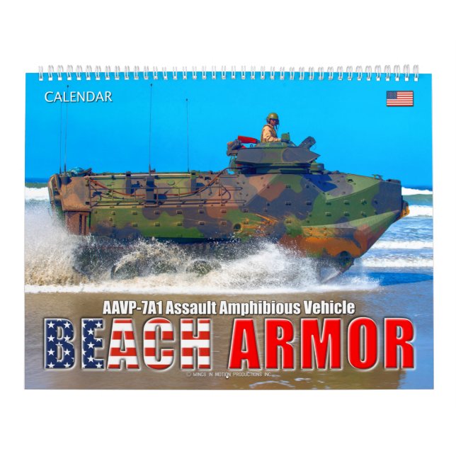 BEACH ARMOR - Assault Amphibious Vehicle Calendar (Cover)