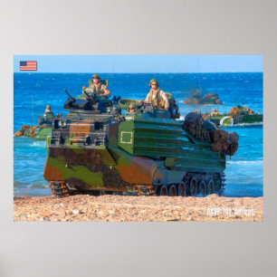 BEACH ARMOR - Assault Amphibious Vehicle Poster