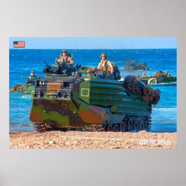 BEACH ARMOR - Assault Amphibious Vehicle Poster (Front)