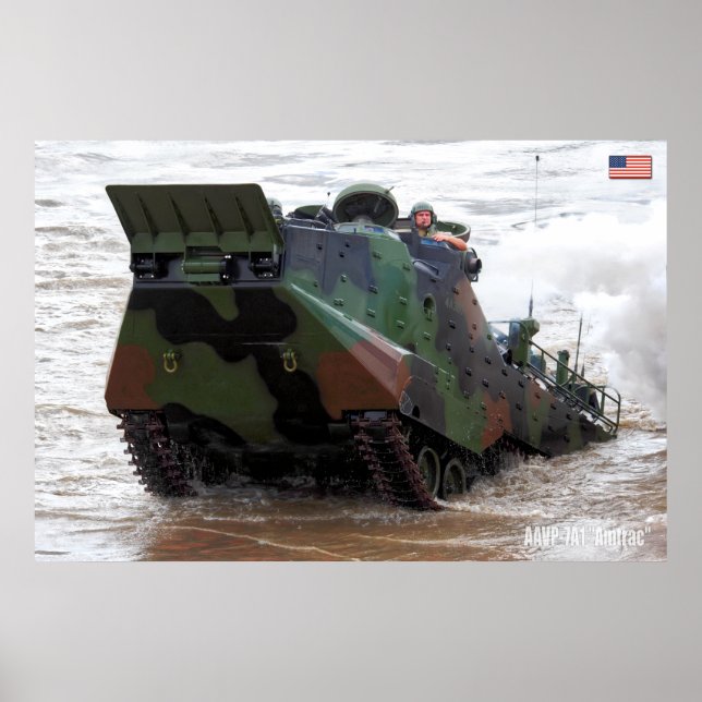 BEACH ARMOR - Assault Amphibious Vehicle Poster (Front)