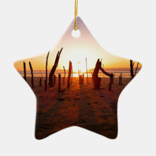 Beach Art Ceramic Ornament