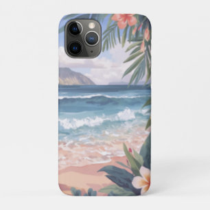 Beach Art Flowers Hawaii iPhone 11 Pro Case