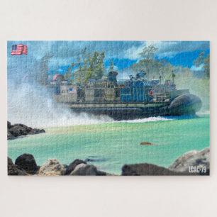 BEACH ASSAULT - LCAC 79 (20x30 INCH) Jigsaw Puzzle
