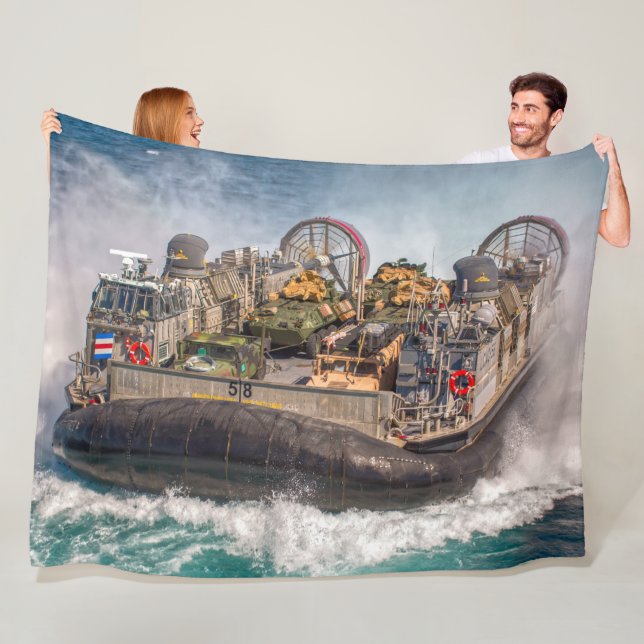 BEACH ASSAULT - LCAC FLEECE BLANKET (In Situ)