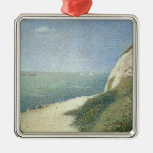 Beach at Bas Butin, Honfleur, 1886 Metal Tree Decoration