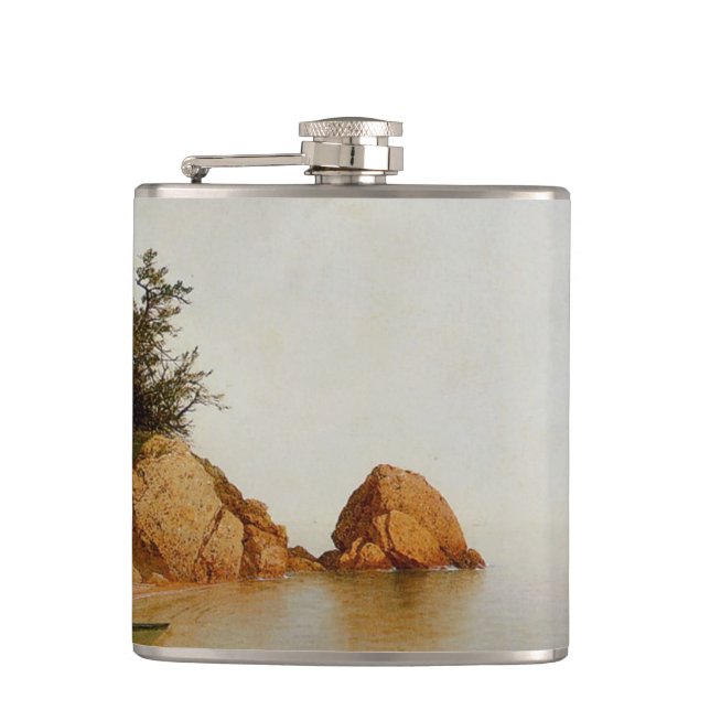 Beach at Beverly Hip Flask (Front)