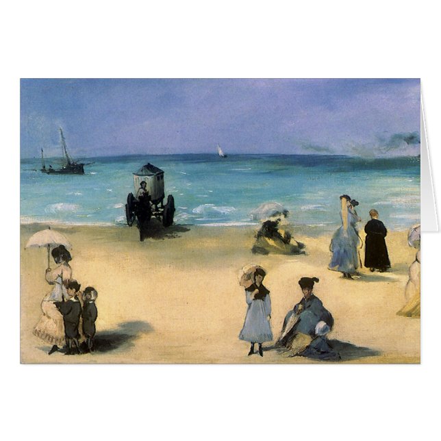 Beach at Boulogne by Edouard Manet, Vintage Art (Front Horizontal)