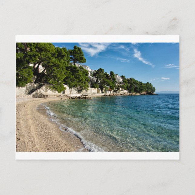 Beach at Brela, Croatia Postcard (Front)