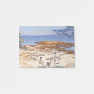 Beach at Cabasson France by Henri-Edmond Cross Post-it Notes