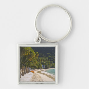 Beach at Cane Garden Bay, Island of Tortola Key Ring