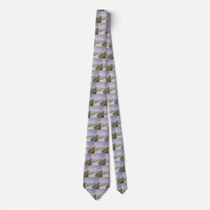Beach at Honfleur by Georges Seurat, Vintage Art Tie
