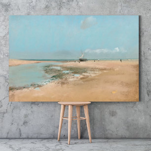 Beach at Low Tide (Mouth of the River 1869) Edgar Poster