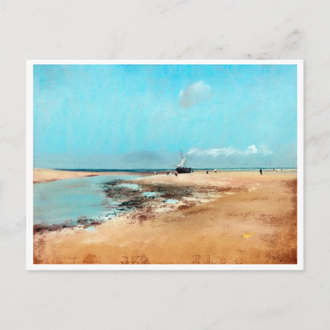 Beach at Low Tide(Mouth of the River), Edgar Degas Postcard (Front)