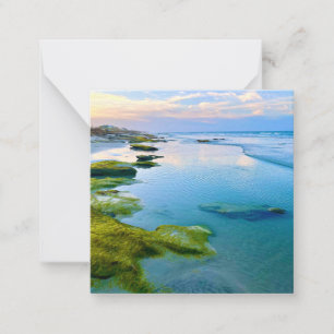 Beach at lowtide mini notecard set