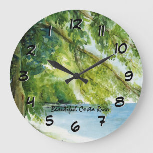 Beach at Manuel Antonio Backward Clock