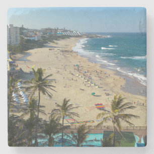 Beach At Margate, South Coast, Kwazulu-Natal Stone Coaster