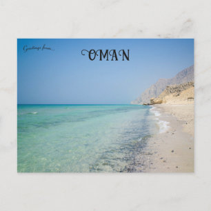 Beach at Musandam Oman Postcard
