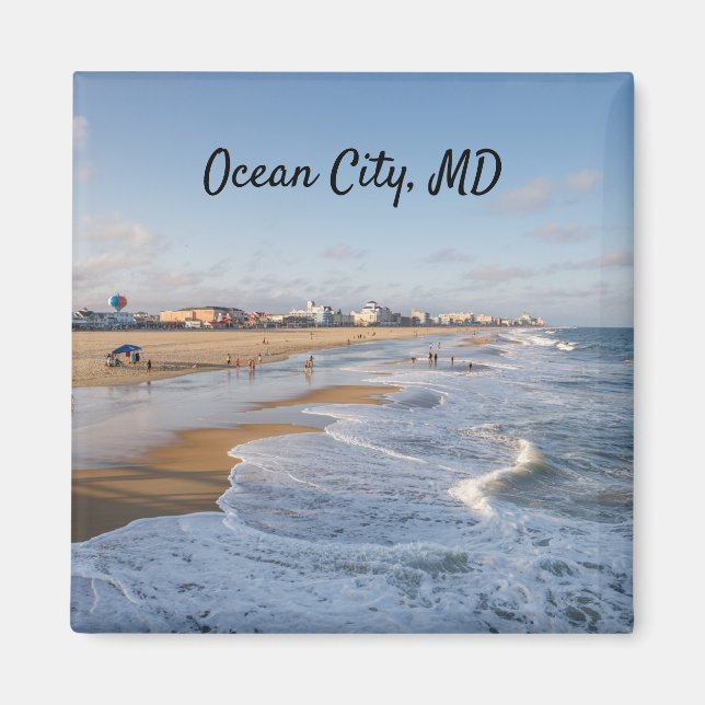 Beach at Ocean City, Maryland Magnet (Front)